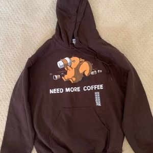 NEW Teeturtle NEED MORE COFFEE Hoodie Sweatshirt